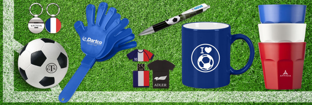 Gardez la balle au pied avec vos clients grâce à nos articles foot personnalisés ! 